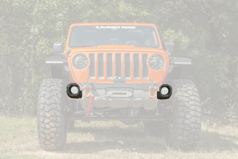 Rugged Ridge Jeep Wrangler JL/Gladiator Venator Front Bumper Stubby Ends - Black