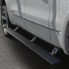 Load image into Gallery viewer, Go Rhino Ram 1500 Quad Cab 4dr E1 Electric Running Board Kit (No Drill) - Tex. Blk