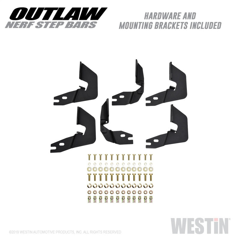 Westin 14+ Chevrolet/GMC Silv/Seirra 1500 Double Cab Outlaw Nerf Step Bars
