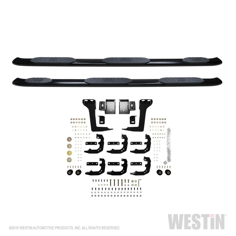 Westin Ram 1500 Crew Cab w/ 6.5ft Bed PRO TRAXX 5 W2W Oval Nerf Step Bars - Black