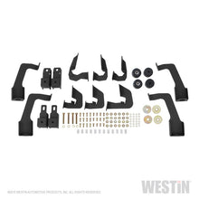 Load image into Gallery viewer, Westin 14+ Chevrolet Silverado 1500 DC 6.5ft Bed HDX Stainless Drop W2W Nerf Step Bars - Tex. Blk