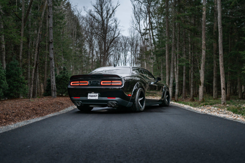 MBRP Dodge Challenger 5.7L/6.2L/6.4L Carbon Fiber Quad Tip T304 Catback Exhaust