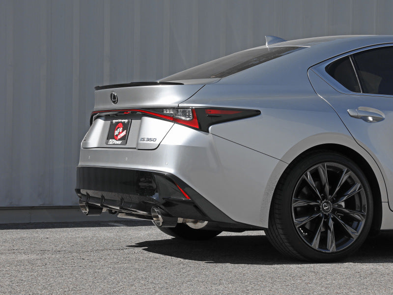 aFe Lexus IS350 2014+ V6-3.5L Takeda Axle-Back Exhaust System- Carbon Fiber Tip