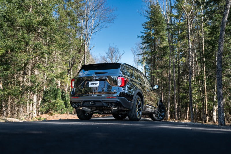 MBRP Ford Explorer ST 3.0L Ecoboost SS 2.5in Dual Rear Exit w/ Quad Tips - AL