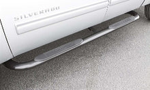 Load image into Gallery viewer, Lund Chevy Silverado 1500 Crew Cab (Body Mount) 4in. Oval Curved SS Nerf Bars - Polished