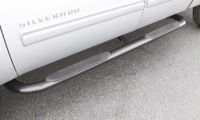 Lund Ford F-150 SuperCab (3Dr) 4in. Oval Curved SS Nerf Bars - Polished
