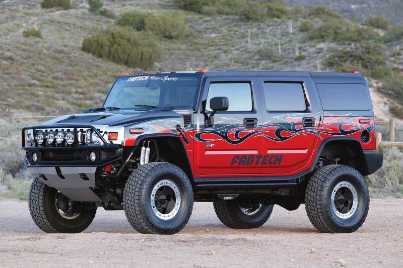 Fabtech 03-08 Hummer H2 Suv/Sut 4WD w/Rr Air Bags 6in Perf Sys w/Perf Shks