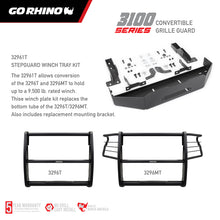 Load image into Gallery viewer, Go Rhino Ford F-150 (Excl. APA/ACC Models) 3100 Series StepGuard Center Grille ONLY - Tex. Blk