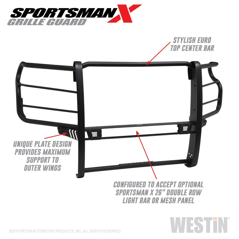 Westin Chevy Silverado 2500/3500 Sportsman X Grille Guard - Textured Black
