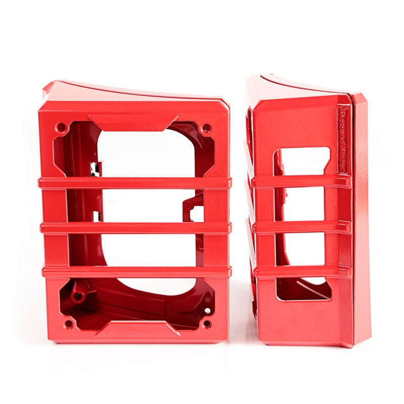 Rugged Ridge Jeep Wrangler JK Red Elite Tail Light Guards