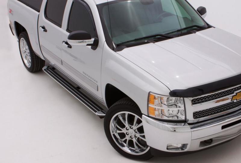 Lund Chevy Silverado 1500 Ext. Cab (80in) Crossroads 80in. Running Board Kit - Chrome