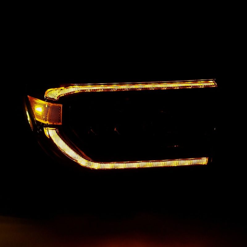 AlphaRex 07-17 Toyota Tundra NOVA LED Proj Headlights Alpha-Black w/Activ Light/Seq Signal/DRL