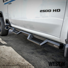 Load image into Gallery viewer, Westin Chevy Silverado 2500/3500 Crew Cab (6.5ft Bed) HDX W2W Nerf Step Bars - Textured Black