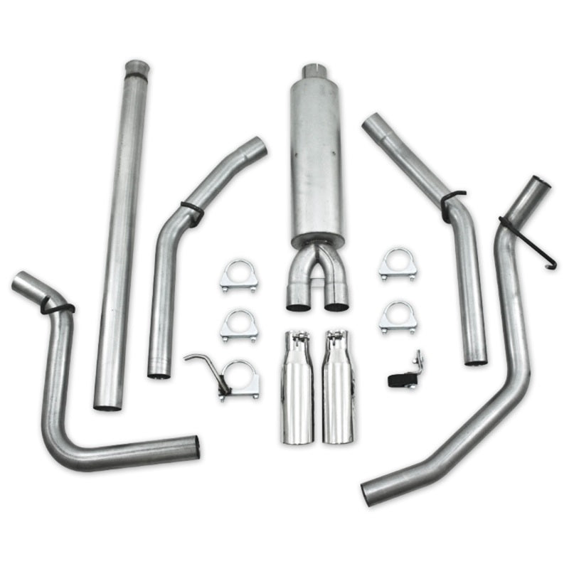 MBRP  Chevrolet/GMC 1500 4.8/5.3L EC/CC (excluding 8 bed) Cat Back Dual Split Rear