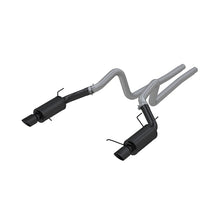 Load image into Gallery viewer, MBRP Ford Mustang GT 5.0L 3in Cat Back Dual Split Rear Street Version 4in Tips - Black