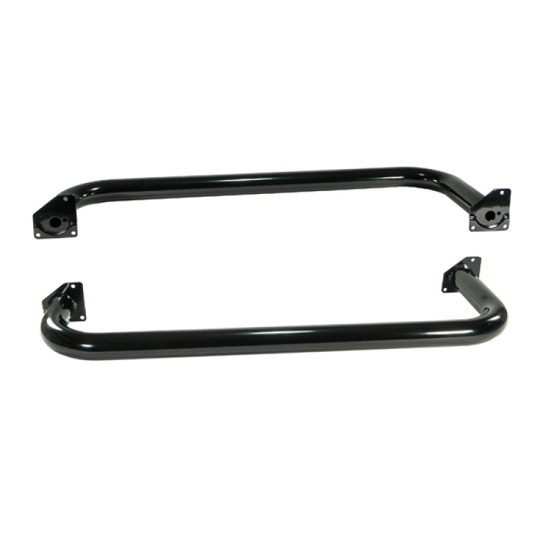 Rugged Ridge 3-In Round Side Steps Black Jeep Wrangler