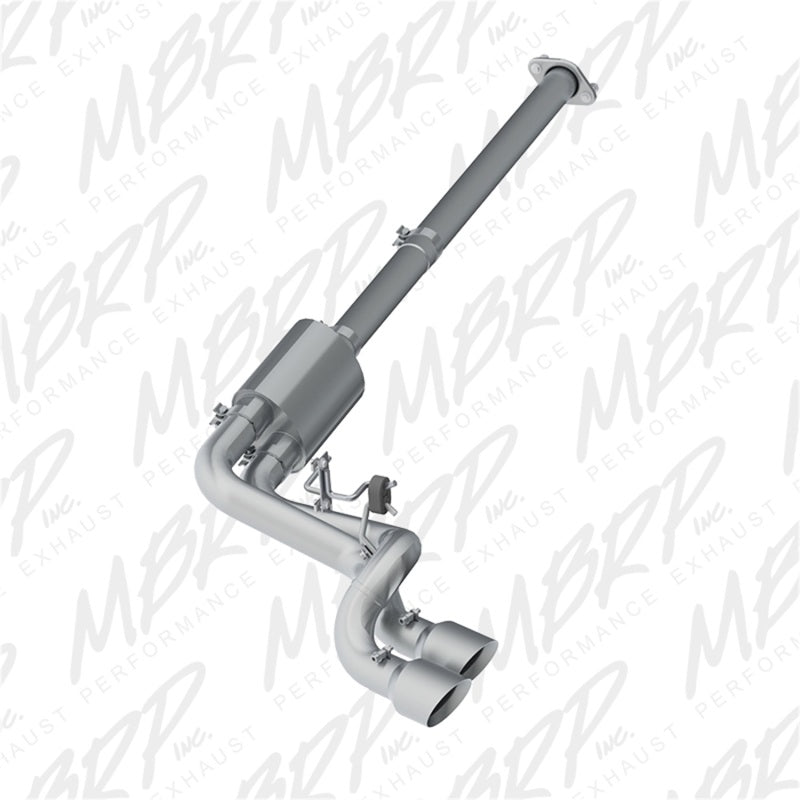 MBRP Ford F150 T304 Pre-Axle 4.5in OD Tips Dual Outlet 3in Cat Back Exhaust