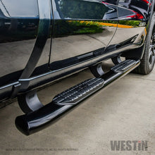 Load image into Gallery viewer, Westin 19+ Chevrolet Silverado/GMC Sierra 1500 Double Cab PRO TRAXX 5 Oval Nerf Step Bars - Black