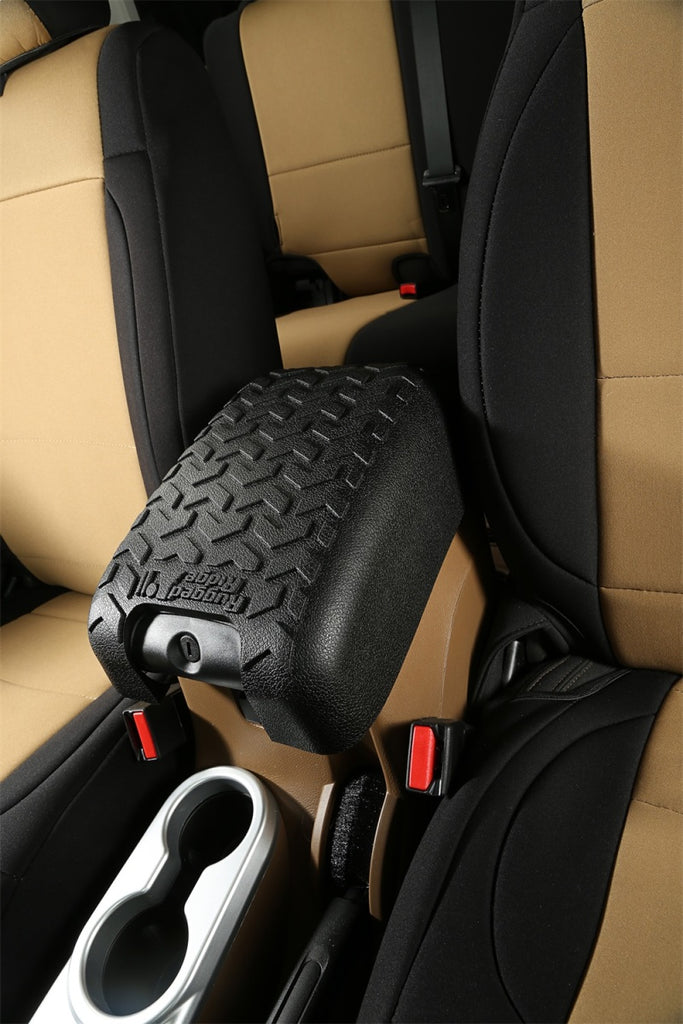Rugged Ridge Center Console Cover Black Jeep Wrangler JK