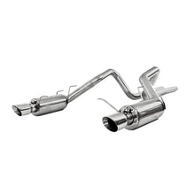 Load image into Gallery viewer, MBRP Ford Mustang GT 5.0L Dual Split Rear Street Version T409 3in Cat Back Exhaust System
