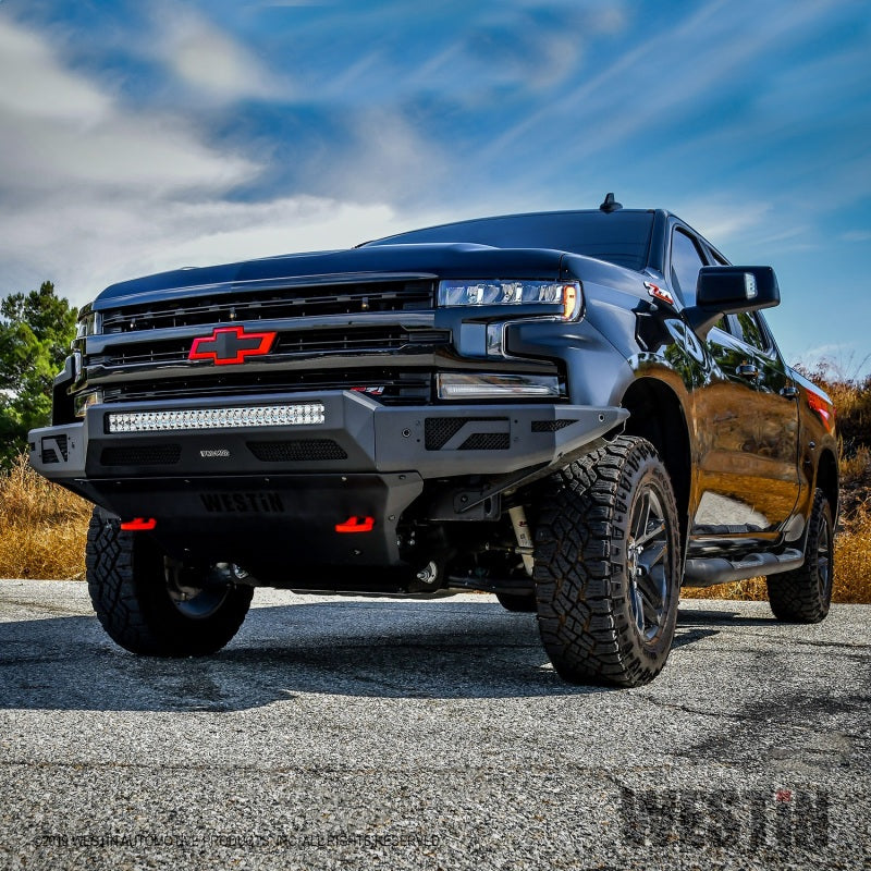 Westin 19+ Chevrolet Silverado 1500 Pro-Mod Front Bumper - Tex. Blk