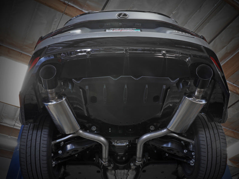 aFe Takeda 2014+ Lexus IS350 V6 2.5in. 304 Stainless Steel Axle-Back Exhaust System w/ Black Tip