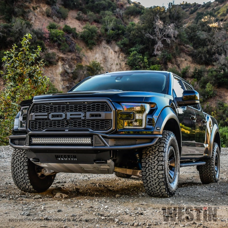 Westin 17+ Ford F-150 Raptor Outlaw Front Bumper - Tex. Blk