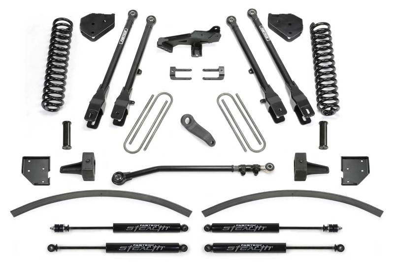 Fabtech 17+ Ford F250/F350 4WD Diesel 8in 4Link Sys w/Coils & Stealth Shks