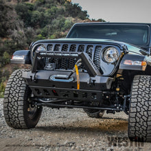 Load image into Gallery viewer, Westin 18+ Jeep Wrangler JL Stubby Front Bumper - Textured Black