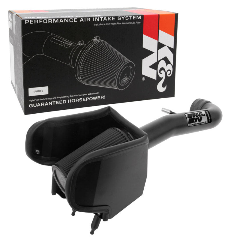 K&N Jeep Wrangler JL V6-3.6L F/I Blackhawk Performance Intake Kit (No Jeep Grand Cherokee)