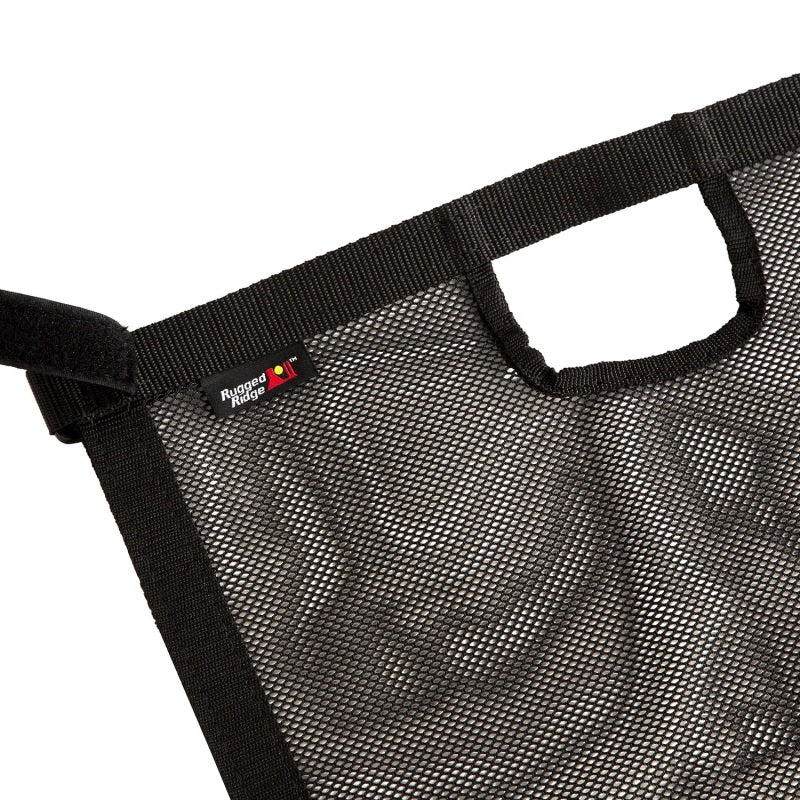 Rugged Ridge Eclipse Sun Shade Black Front Jeep Wrangler JLU/JT