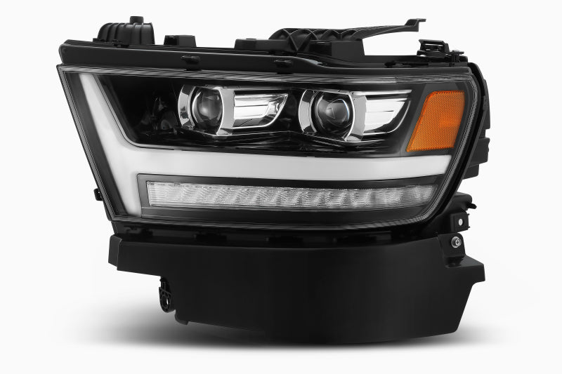 AlphaRex 19+ Ram 1500HD PRO-Series Proj Headlights Plnk Style Jet Blk w/Activ Light/Seq Signal/DRL