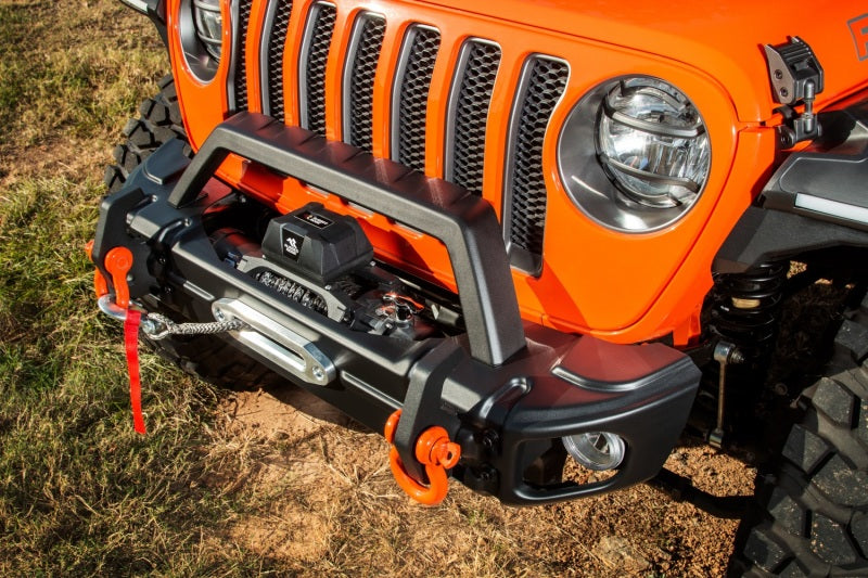 Rugged Ridge Jeep Wrangler JL/JT Grille Arcus Front Bumper Stamped Steel Overrider Bar