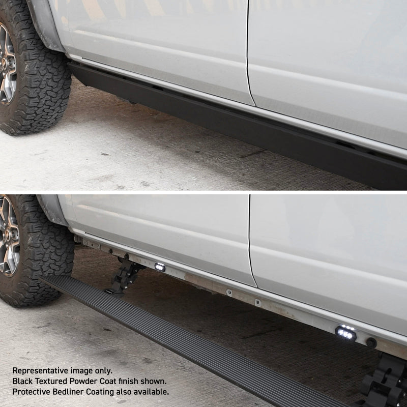 Go Rhino Ram 1500 QC / Ram 1500 QC 4dr E-BOARD E1 Running Board Kit - Bedliner Coat