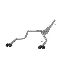 Load image into Gallery viewer, MBRP Chevy Silverado 1500 6.2L 2.5in Dual Split Rear Cat Back w/ Quad Carbon Fiber Tips- T304