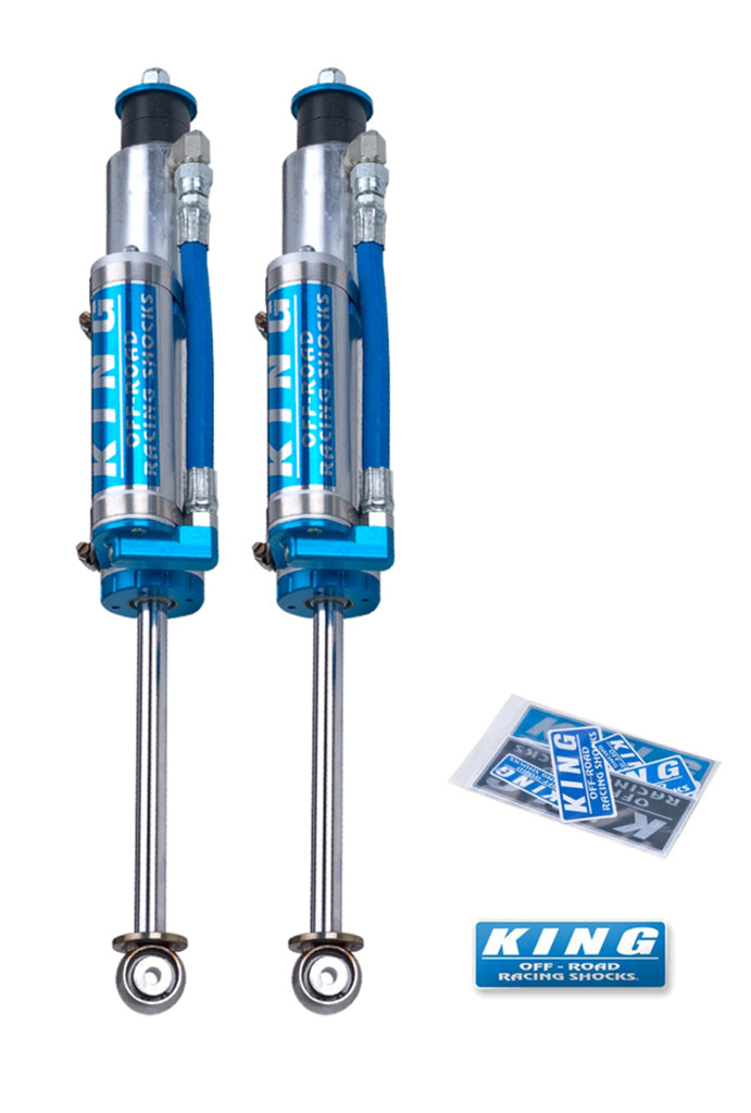 King Shocks Jeep Wrangler JK Front 2.5 Dia Piggy Hose Res Shock 0-2in Lift (Pair)