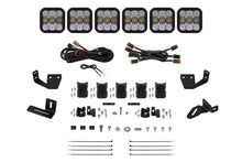 Load image into Gallery viewer, Diode Dynamics Prinsu/Sherpa Roof Racks- SS5 7-Pod CrossLink Mounting Kit - Sport White Combo