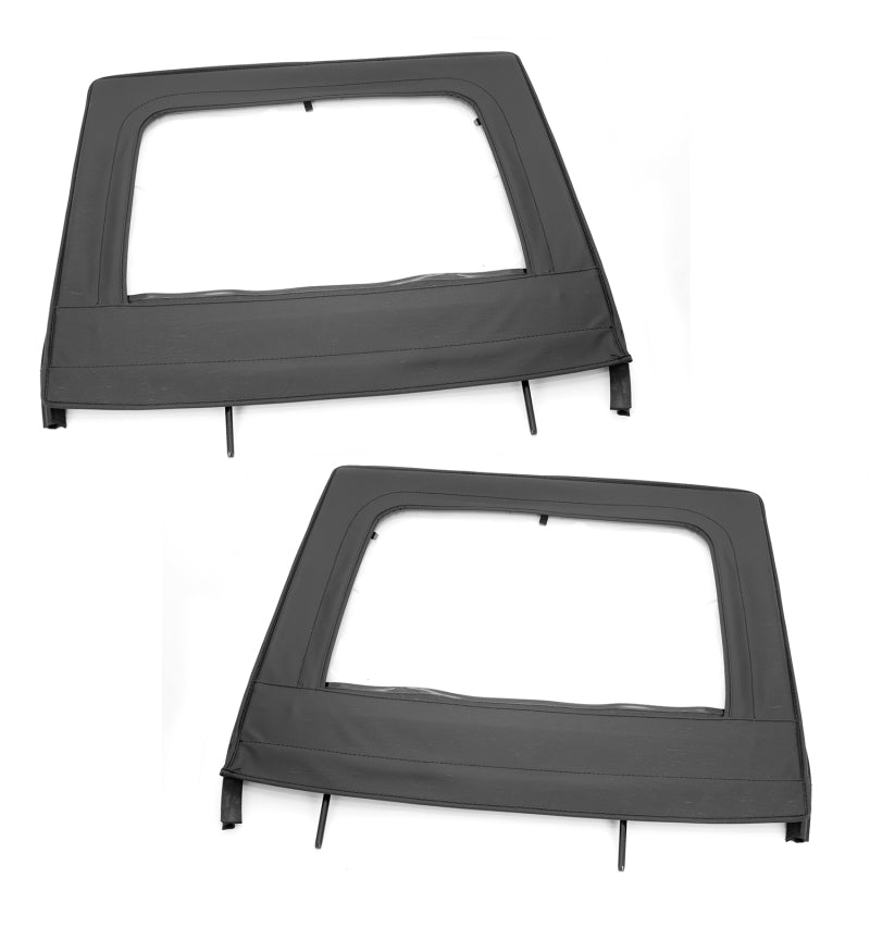 Rugged Ridge Upper Door Kit Rear Black 4-Dr Jeep Wrangler JK
