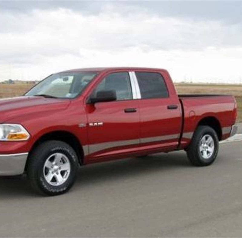 Putco RAM 1500/2500/3500 Quad Cab 6.5 SWB - 6inWide - 12pcs Stainless Steel Rocker Panels
