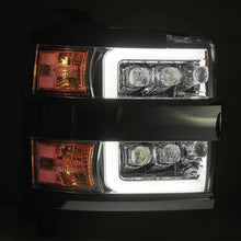 Load image into Gallery viewer, AlphaRex 15-19 Chevy 2500HD NOVA LED Proj Headlight Plank Style Jet Blk w/Activ Light/Seq Signal/DRL