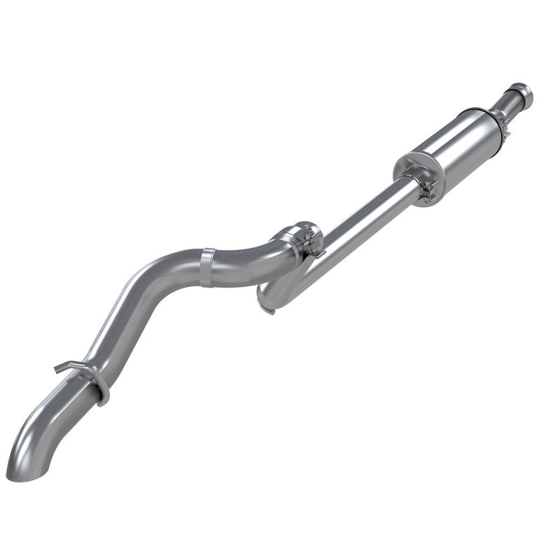 MBRP Jeep Wrangler JL 2.5in Single Rear Exit Cat Back Exhaust - Aluminum