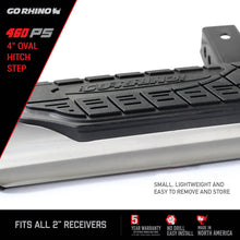 Load image into Gallery viewer, Go Rhino 4in Oval Hitch Step - Stainless