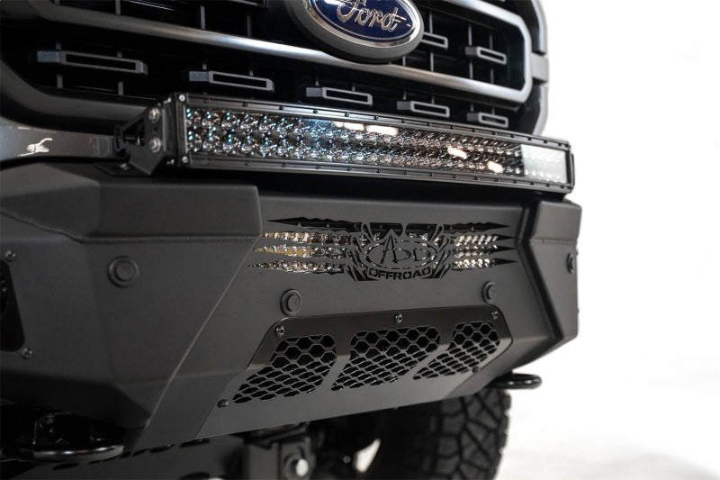 Addictive Desert Designs 2021+ Ford F-150 HoneyBadger Front Bumper w/ Top Hoop