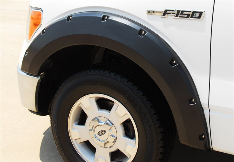 Lund Ford F-150 (Excl Raptor) RX-Rivet Style Smooth Elite Series Fender Flares - Black (4 Pc.)