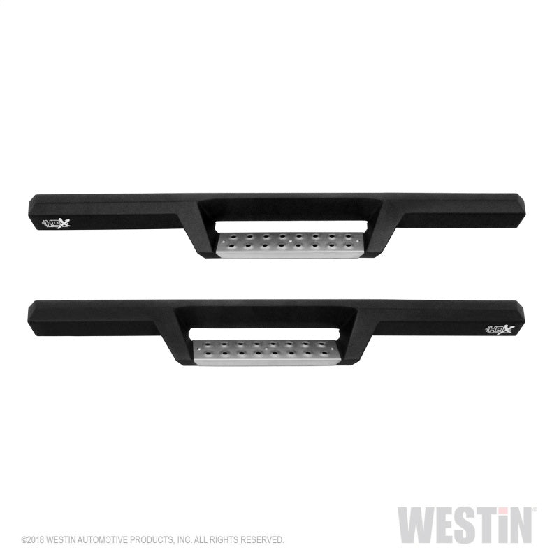 Westin 07+ Jeep Wrangler JK 2dr. HDX Stainless Drop Nerf Step Bars - Tex. Blk
