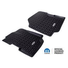 Load image into Gallery viewer, Rugged Ridge Floor Liner Front Black Jeep Logo CJ-7 / CJ-8 / Jeep Wrangler YJ