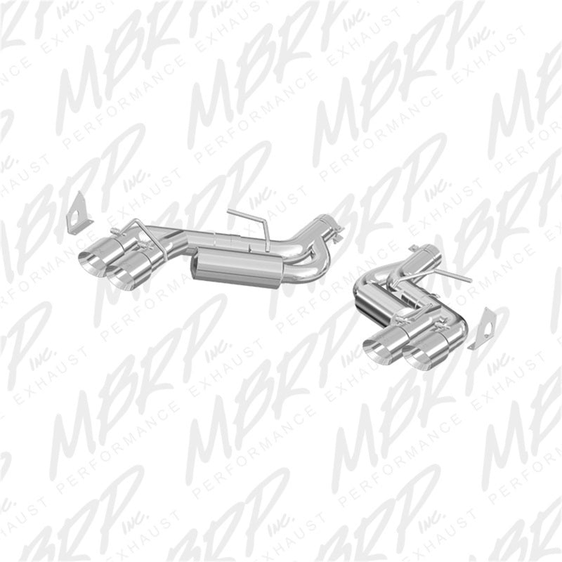 MBRP Chevy Camaro V8 6.2L 6spd 3in T409 Race Dual Axle Back w/ 4.5in Quad Dual Wall Tips