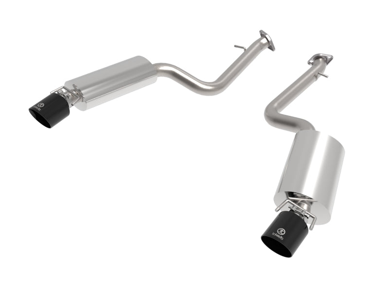 aFe Takeda 2014+ Lexus IS350 V6 2.5in. 304 Stainless Steel Axle-Back Exhaust System w/ Black Tip