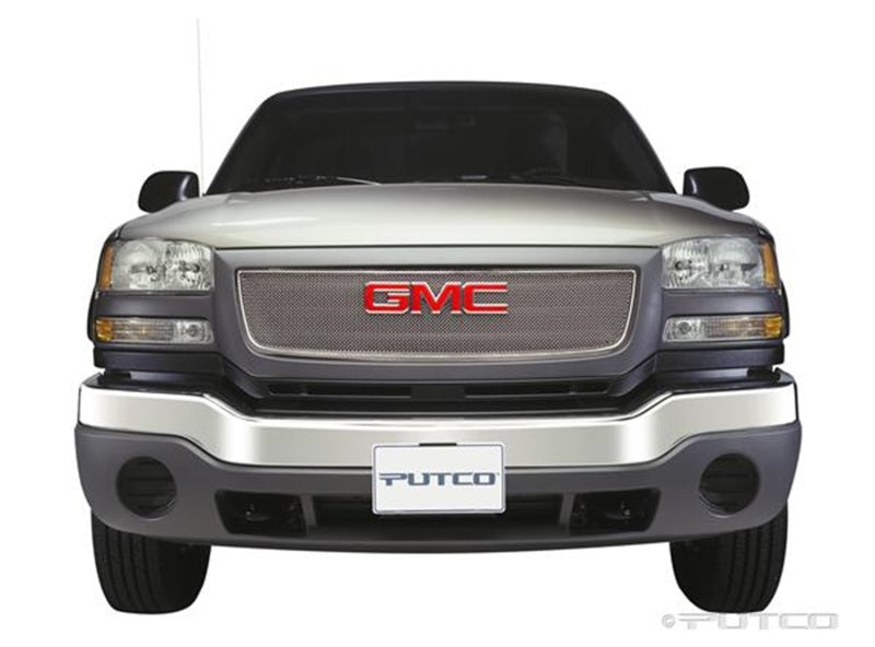 Putco GMC Sierra Light/Heavy Duty (Covering Logo) - Bolt on Liquid Mesh Grilles
