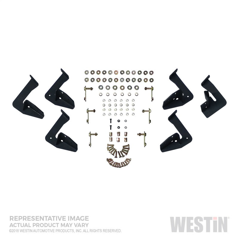 Westin 05+ Toyota Tacoma Double Cab HDX Stainless Drop Nerf Step Bars - Textured Black